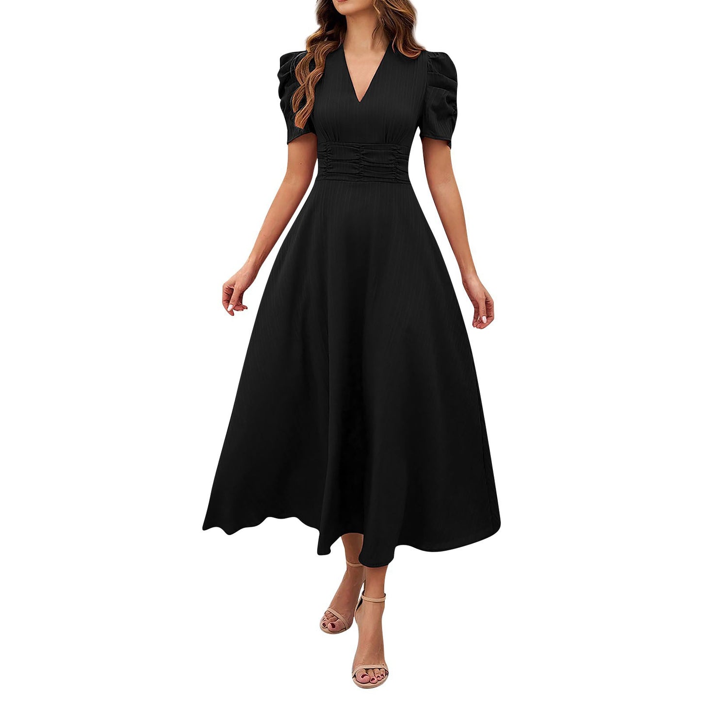 Elegant Women’s High Waist Summer Dress