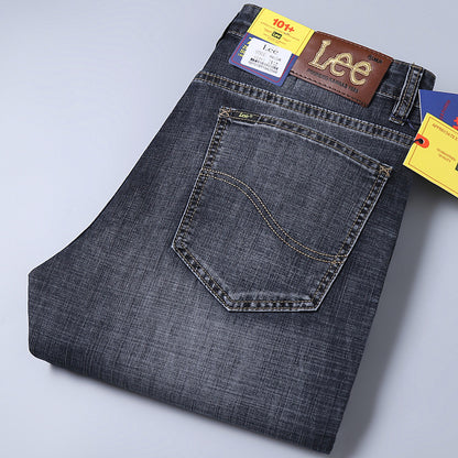 Men’s Thick Stretch Straight-Leg Jeans