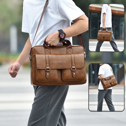 Men’s Business Crossbody Laptop Briefcase