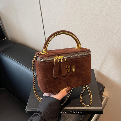 Women’s French Box Chain Crossbody Small Square Bag