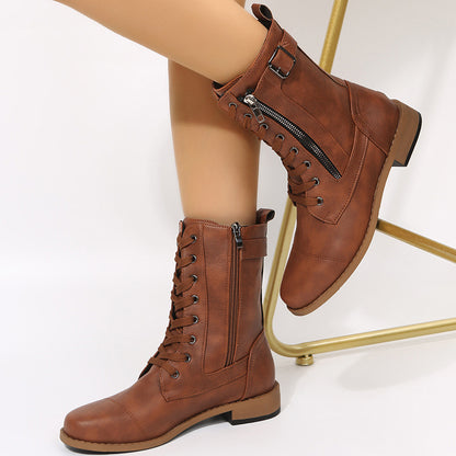 Women’s Plus Size Mid-Calf Martin Boots