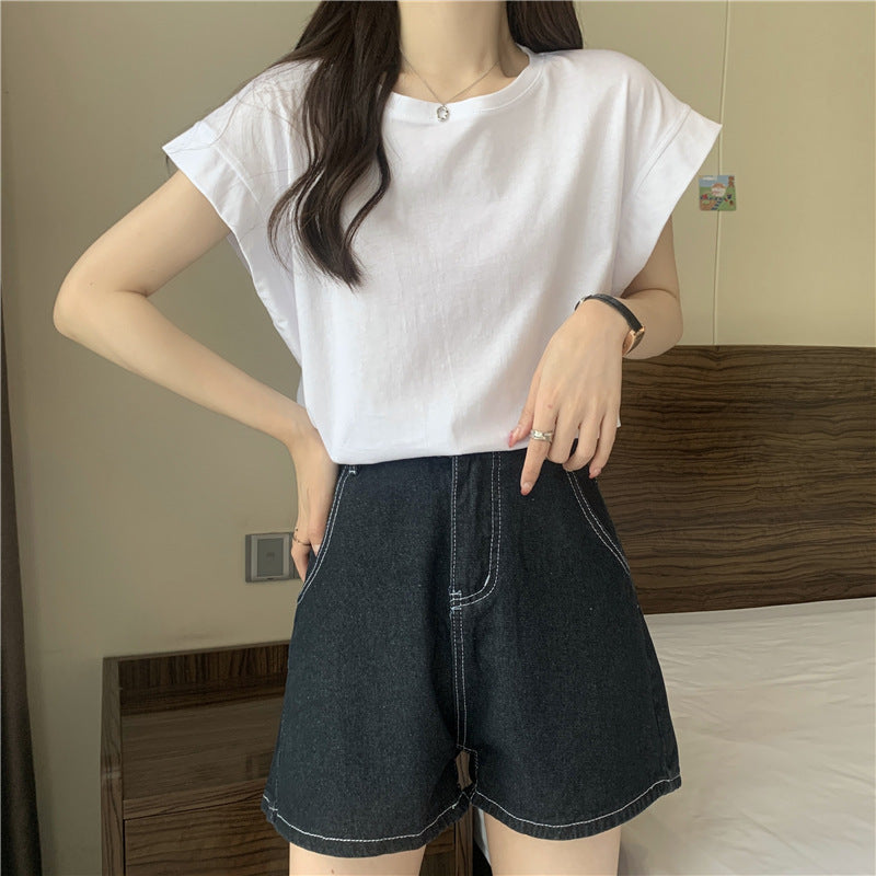 Women’s Flutter Sleeve Loose-Fit T-Shirt