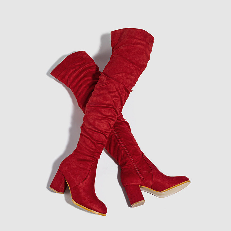 Women’s Over-the-Knee Block Heel Boots
