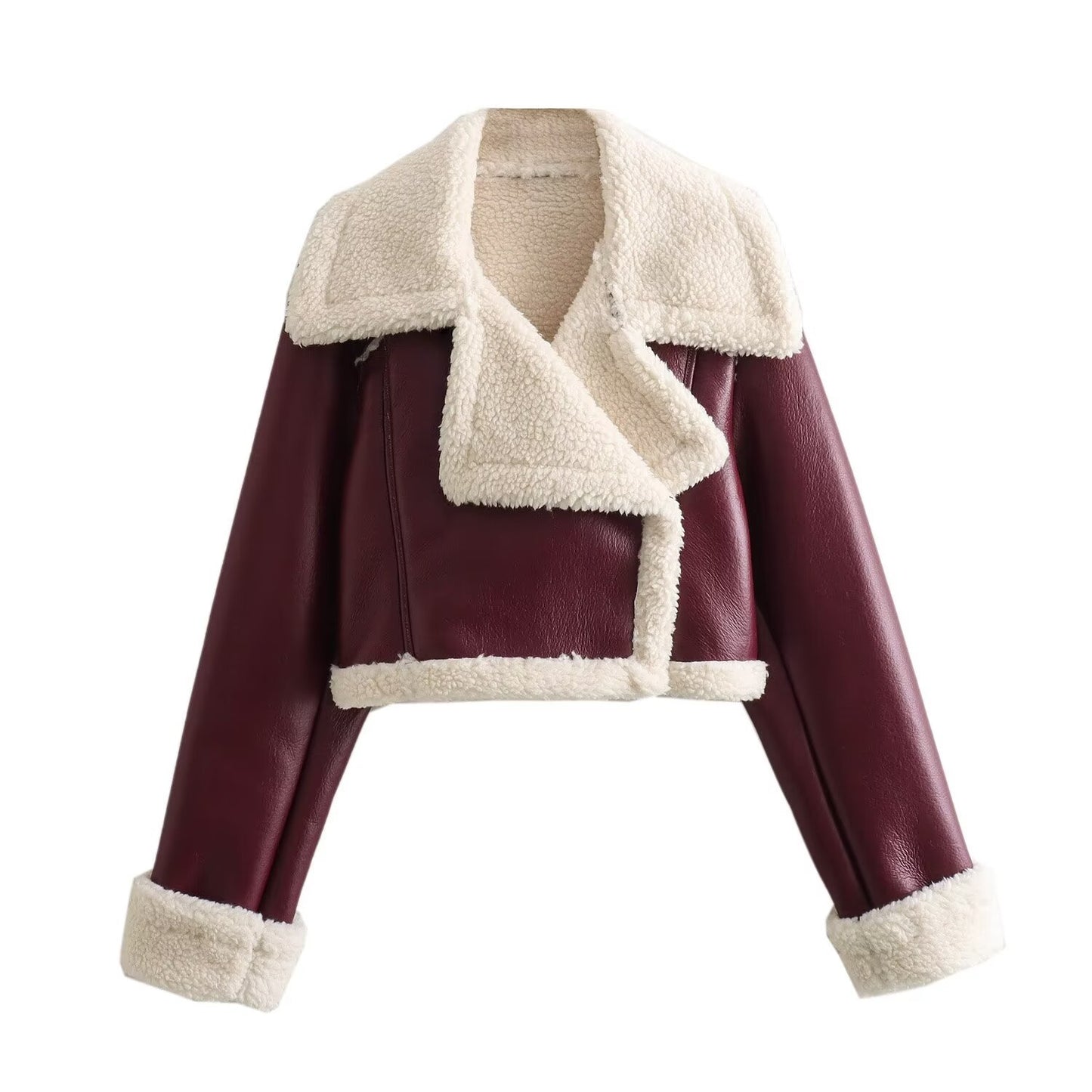 Women’s Faux Fur Moto Jacket