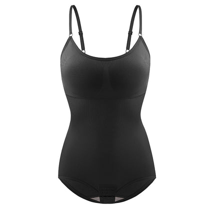 [With chest pads] Upgraded version of body shaping, one-piece abdominal lift, buttock lift, corset, tight suspender shaping slimming body suit