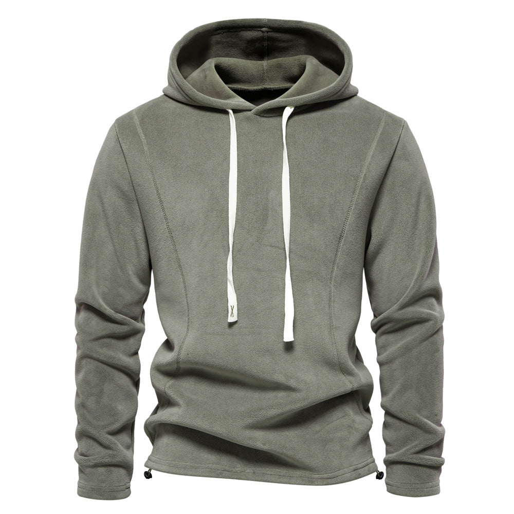 Men’s Half-Zip Fleece Stand Collar Sweatshirt
