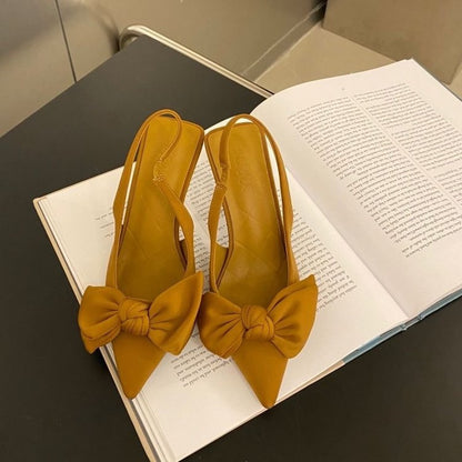 Women’s Pointed-Toe Bow Stiletto Sandals