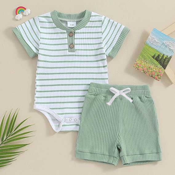 Baby Summer Short Sleeve Romper Jumpsuit