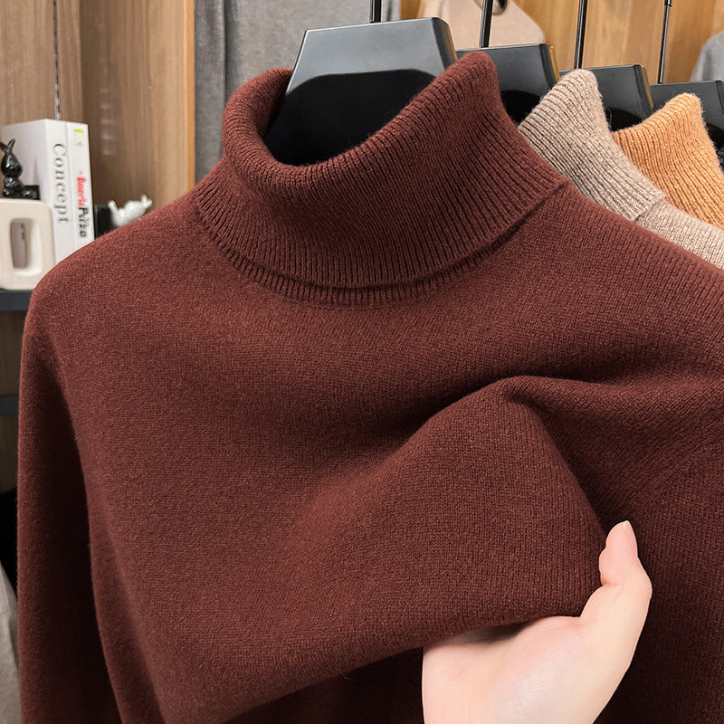 Men’s Wool Thick Turtleneck Sweater