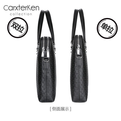 Men’s Double Zipper Business Briefcase
