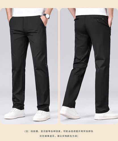 Men’s Slim Fit Business Casual Straight-Leg Pants