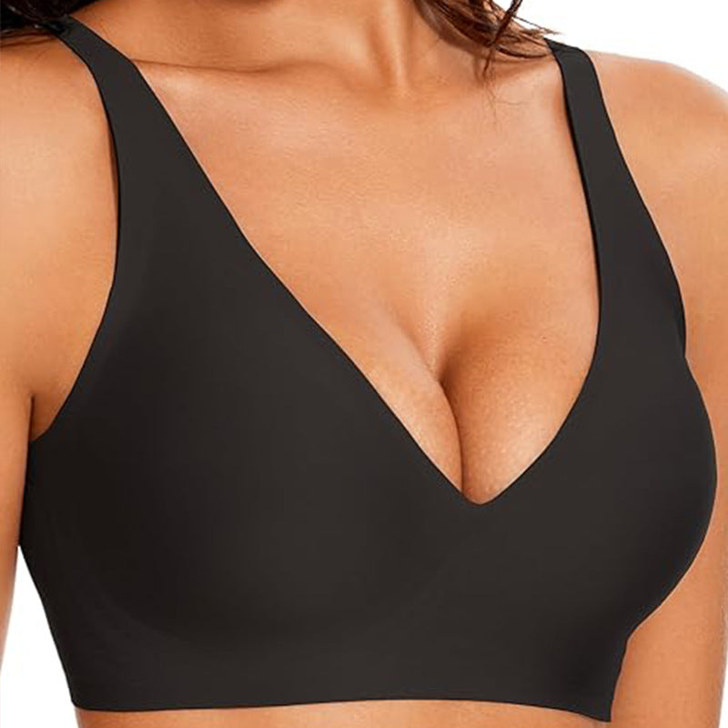 Women’s Leopard Print Seamless Wireless Full Cup Bra