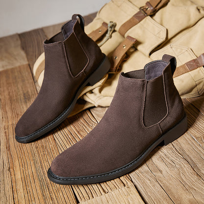 Men’s Suede Chelsea Ankle Boots