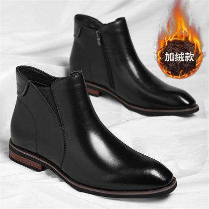 Men’s Fleece-Lined Chelsea Ankle Boots