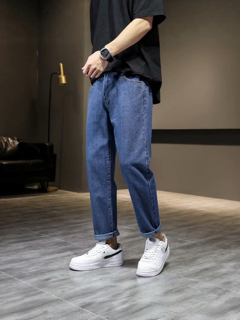 Men’s Slim Fit Stretch Cropped Jeans