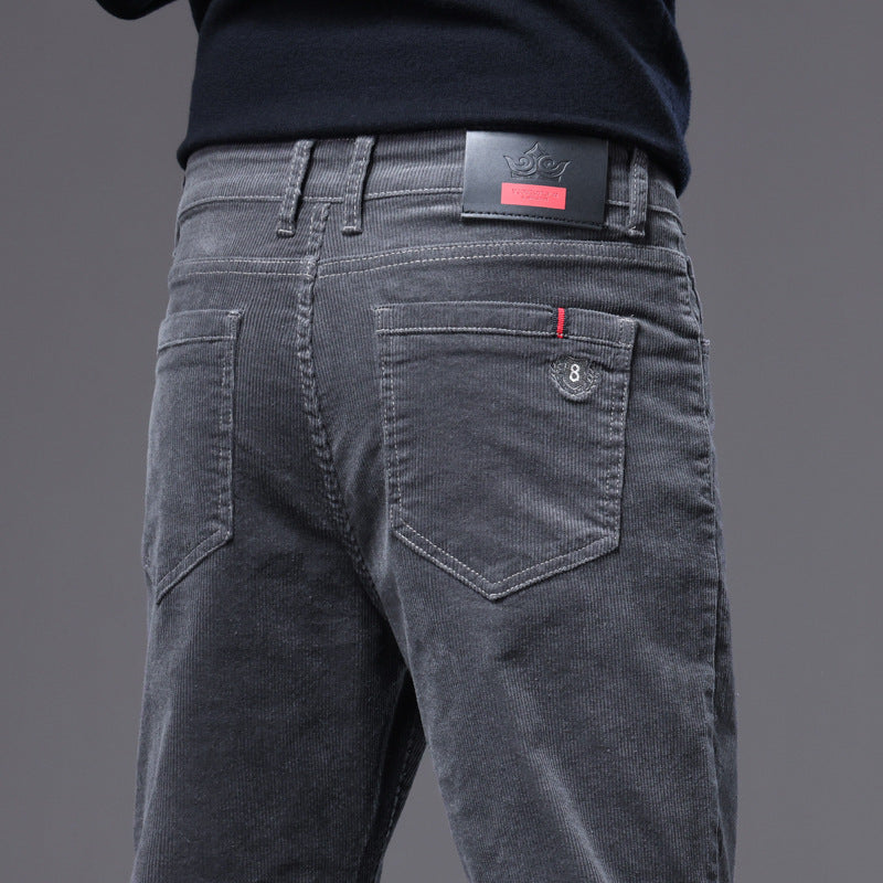 Men’s Loose Straight Corduroy Pants