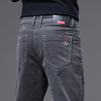 Men’s Loose Straight Corduroy Pants