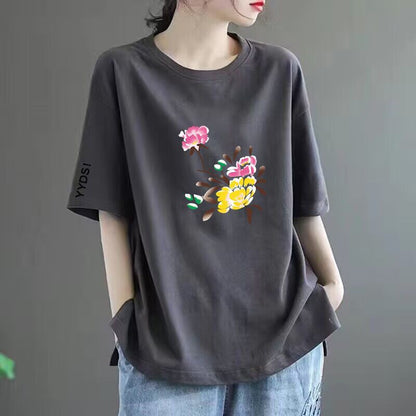 Women’s Printed Loose-Fit Short Sleeve T-Shirt