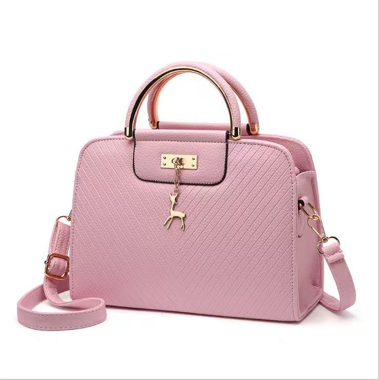 Women’s Solid Color Square Crossbody Bag