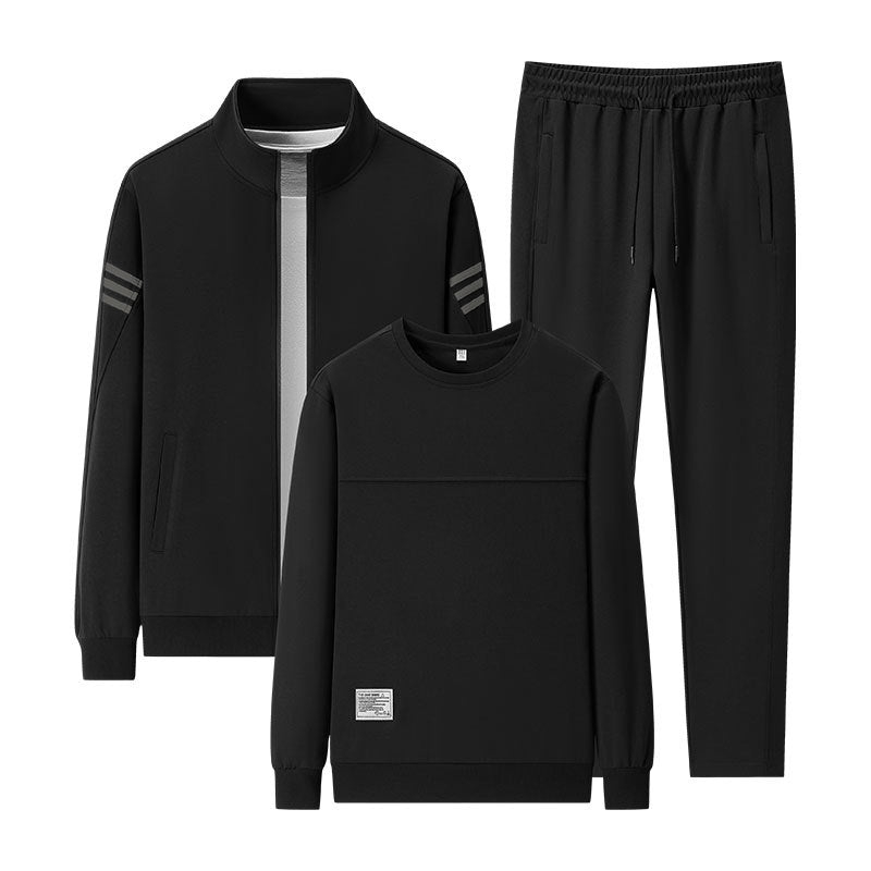Men’s Casual Sweatshirt 3-Piece Sports Set