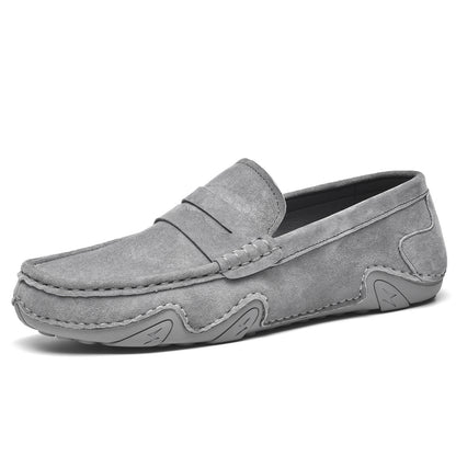 Men’s Genuine Suede Slip-On Loafers