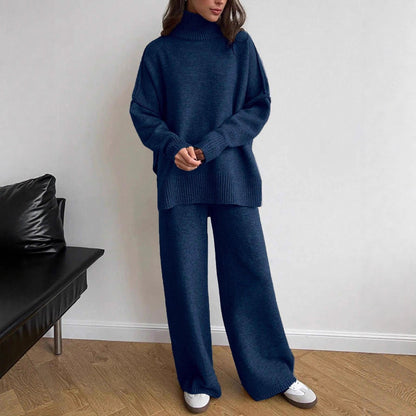 Women’s Turtleneck Knit Sweater & Pants Set