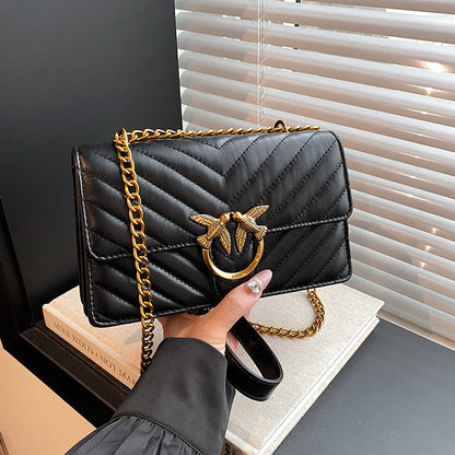 Women’s Diamond Quilted Chain Crossbody Bag