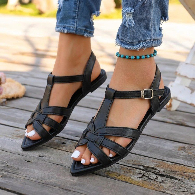 Women’s Wedge Heel Buckle Sandals
