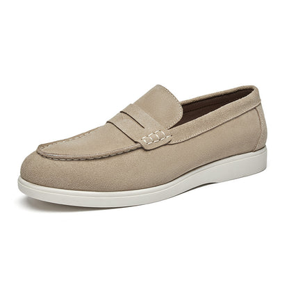 Men’s British Style Suede Slip-On Loafers