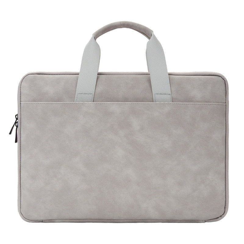 PU Lamb Leather Laptop Bag (13–16 Inch)