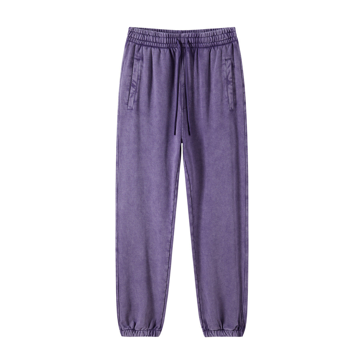 Men’s Retro Washed Batik Distressed Sweatpants