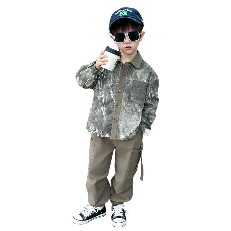 Boys’ Tie-Dye Shirt Outfit Set