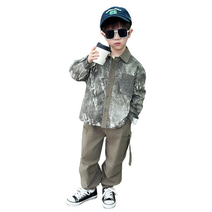 Boys’ Tie-Dye Shirt Outfit Set
