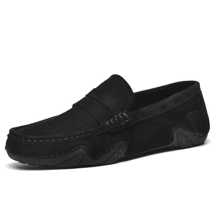 Men’s Genuine Suede Slip-On Loafers