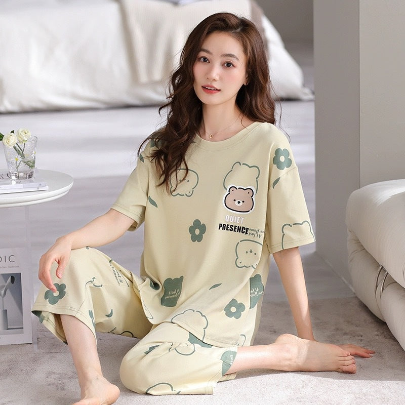 Women’s Plus Size Artistic Style Pajama Set