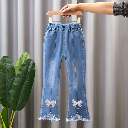 Girls’ Flared Denim Jeans