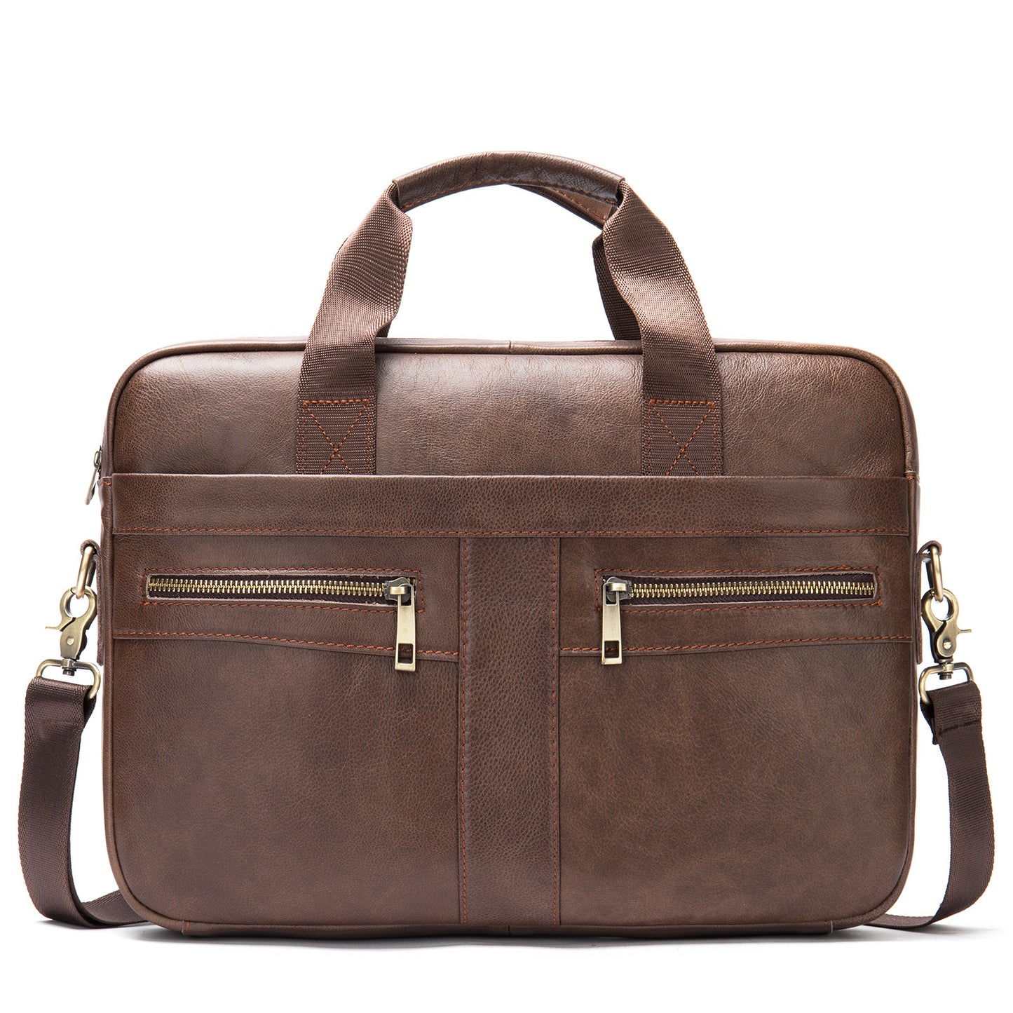 Men’s Genuine Leather Business Briefcase (14-Inch)