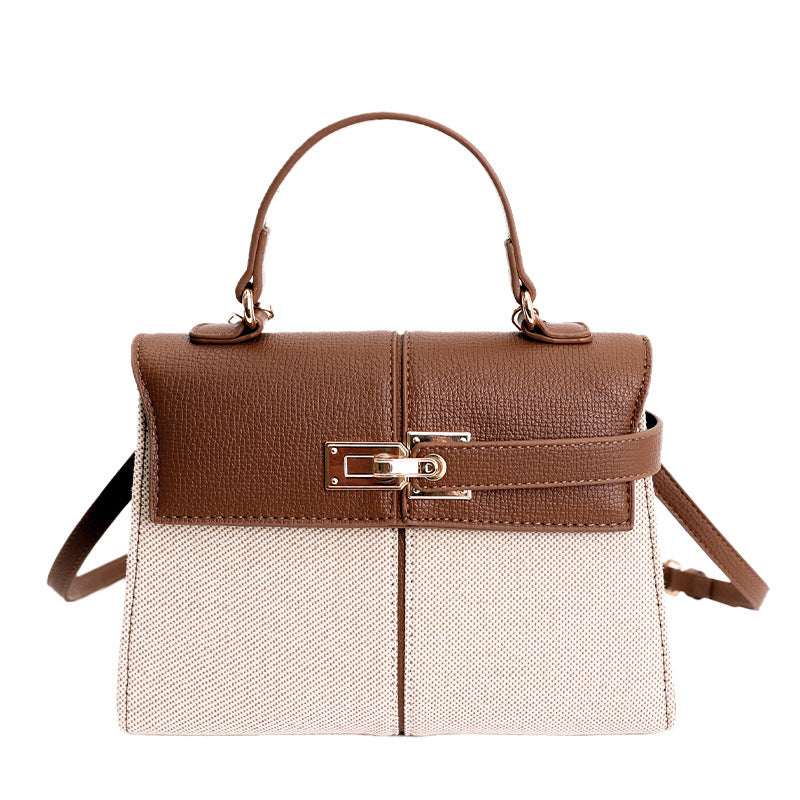 Women’s Kelly Style Textured Crossbody Handbag