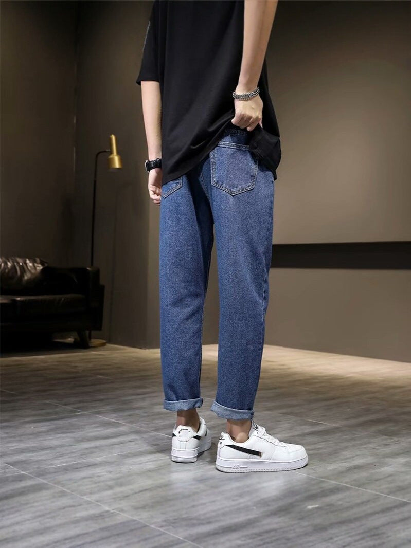 Men’s Slim Fit Stretch Cropped Jeans