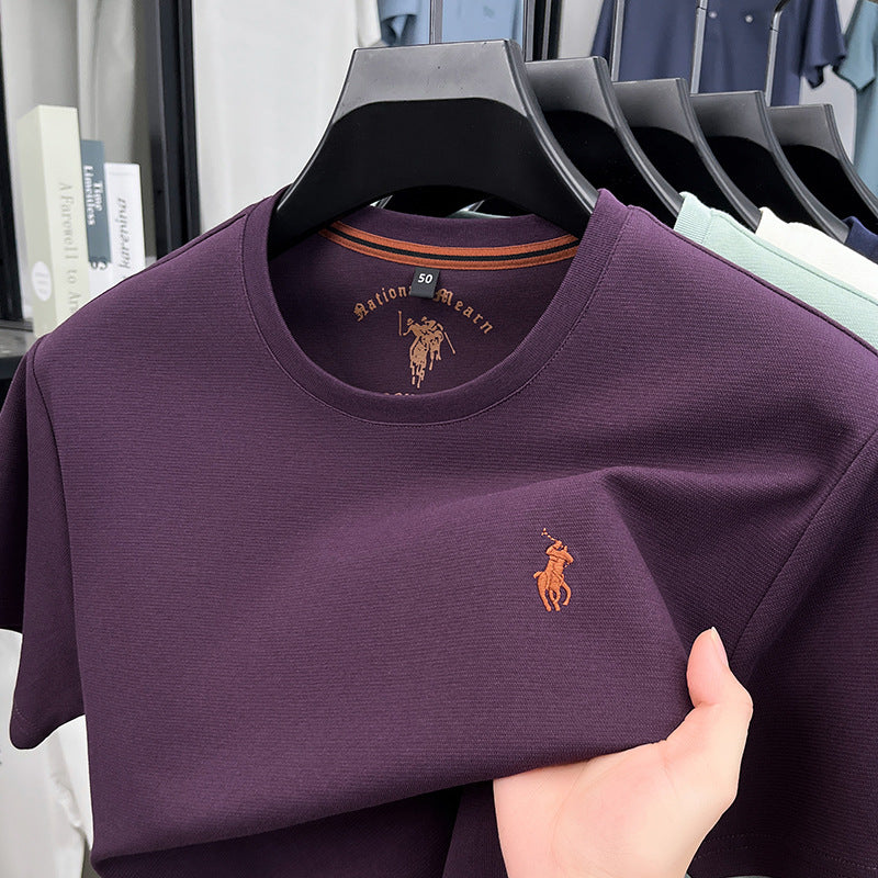 Men’s Premium Embroidered Cotton T-Shirt