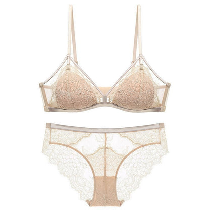 Women’s French Triangle Lace Bra Set