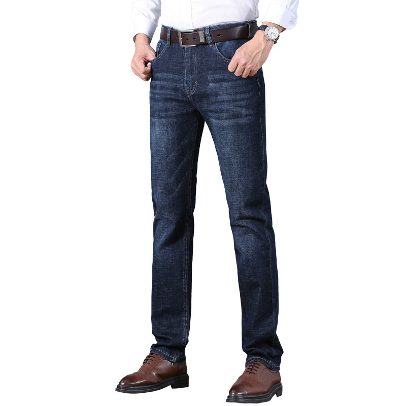 Men’s Thick Stretch Straight-Leg Jeans