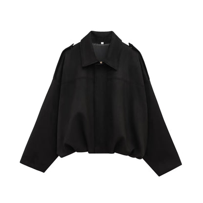 Women’s Suede Bomber Jacket