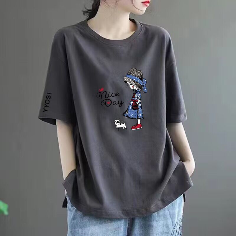 Women’s Printed Loose-Fit Short Sleeve T-Shirt