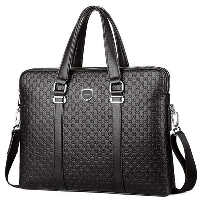 Men’s Double Zipper Business Briefcase