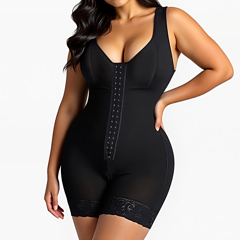 Factory direct sales of shapewear bodysuits, cross-border high-waisted hip-lifting, strong tummy control, one-piece zipper shapewear shapewear