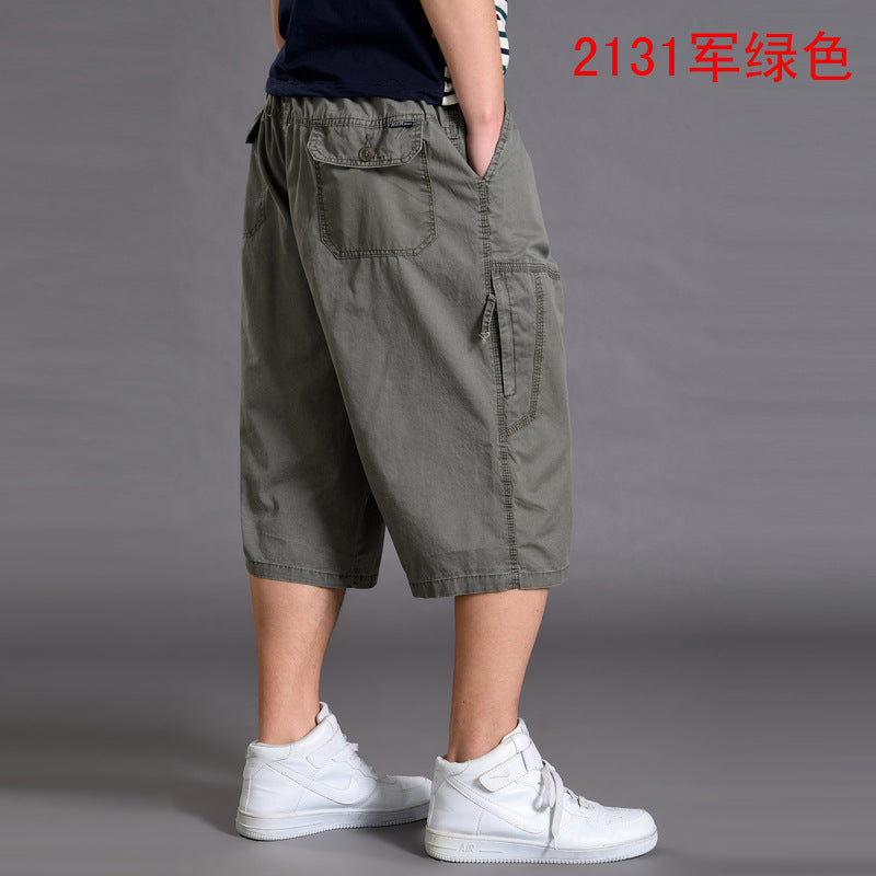 Men’s Loose-Fit 7/8 Cropped Cargo Pants