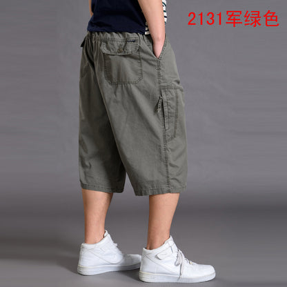 Men’s Loose-Fit 7/8 Cropped Cargo Pants