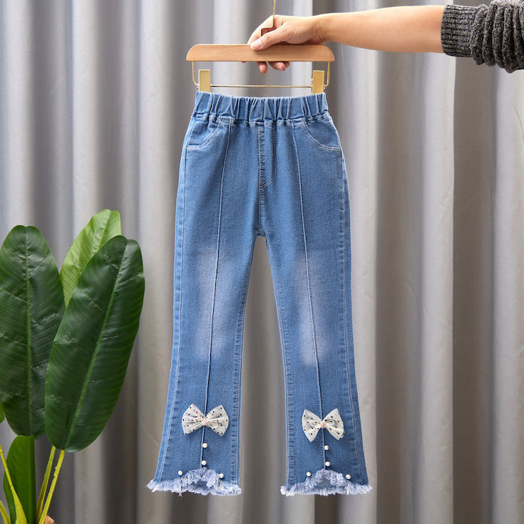 Girls’ Flared Denim Jeans