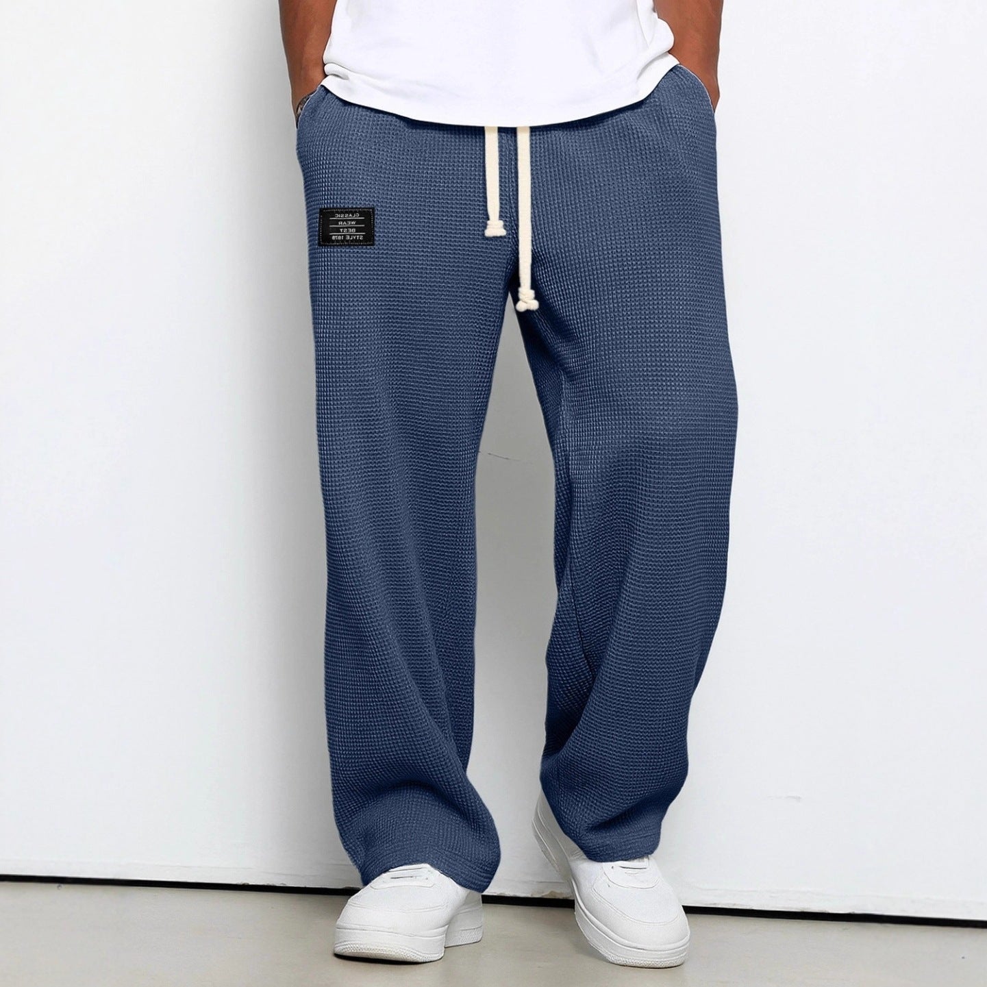 Men’s Loose-Fit Drape Straight-Leg Sweatpants